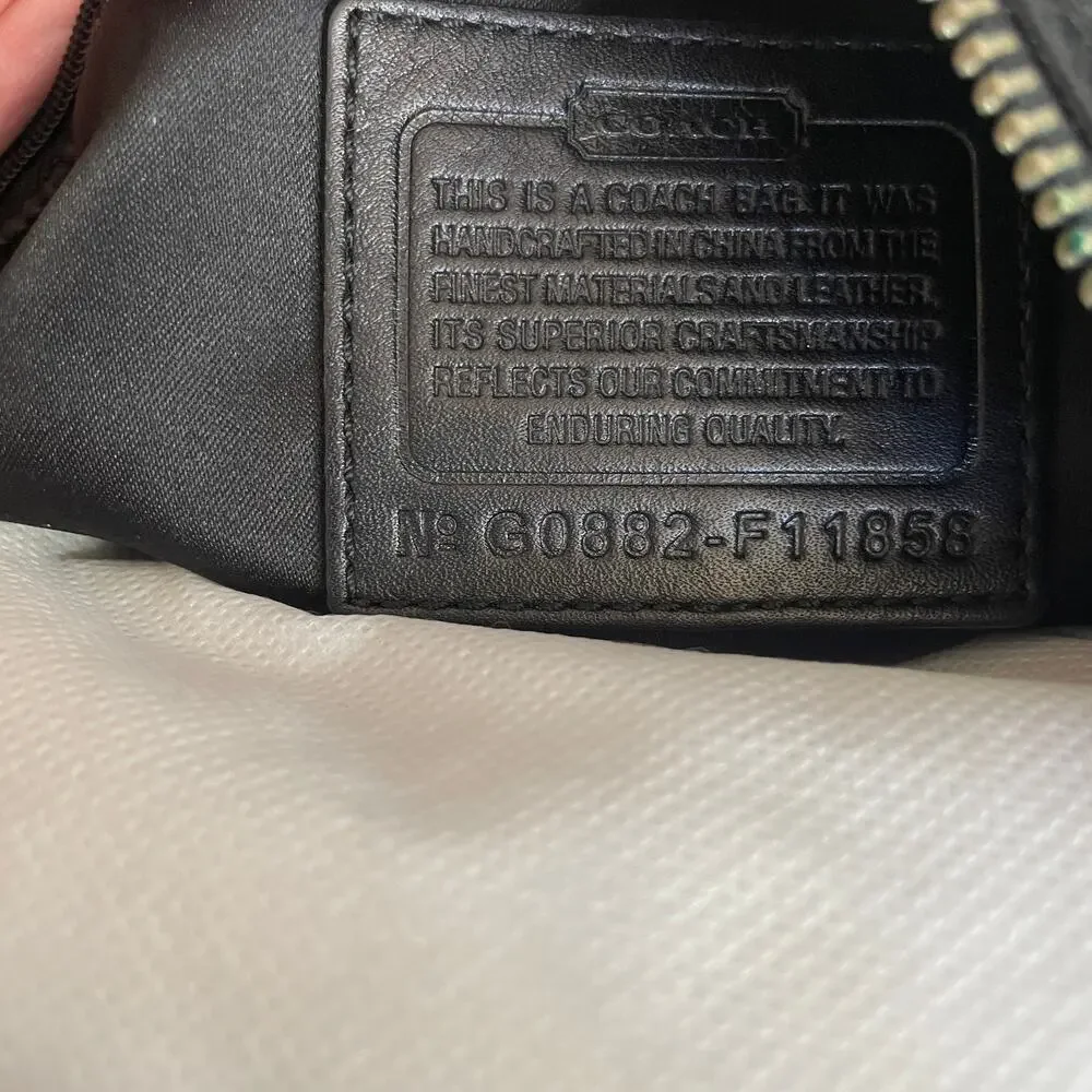 Coach Soho Signature Braided Hobo 11858 Black Jacquard